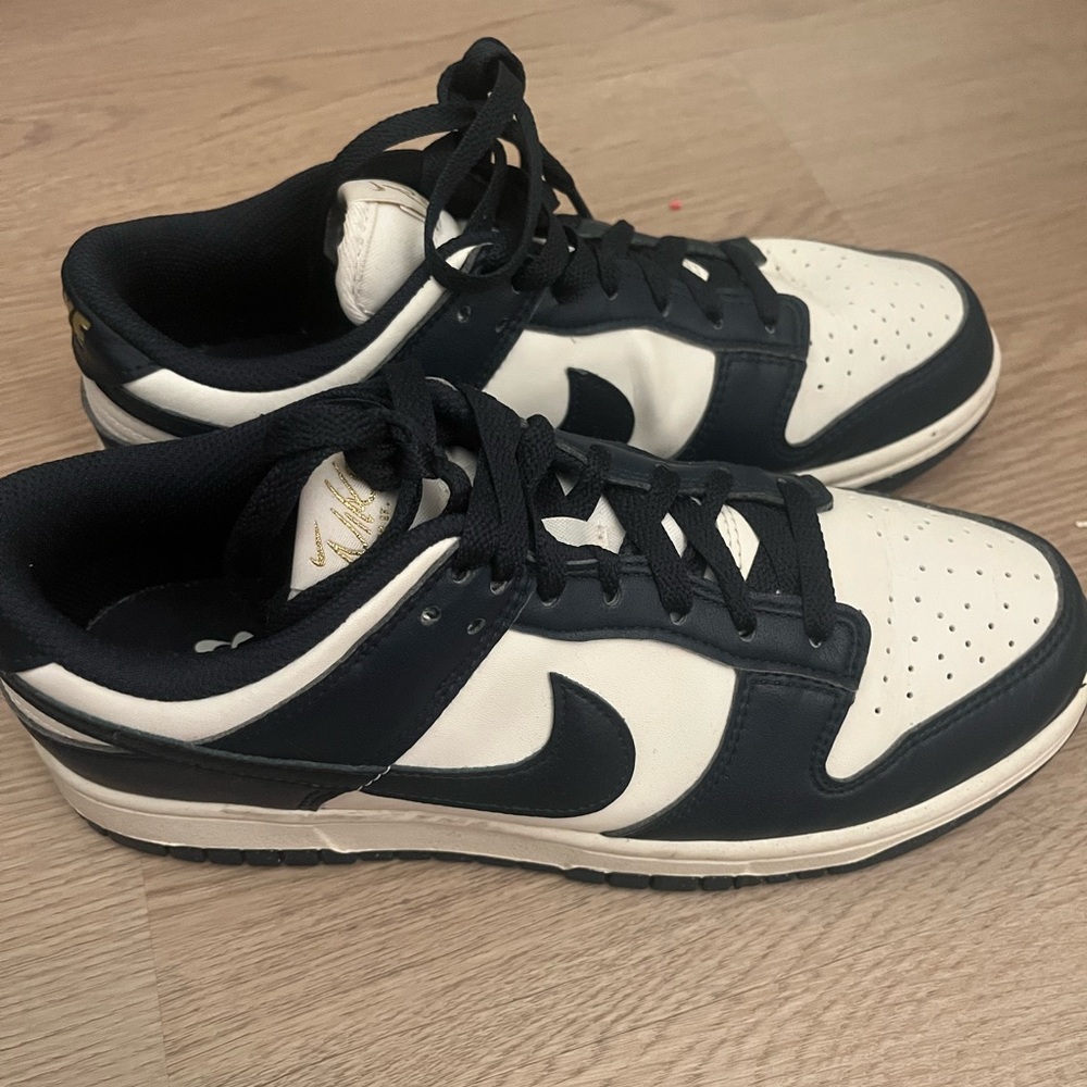 Nike Dunk Low-style Navy and White Sneakers